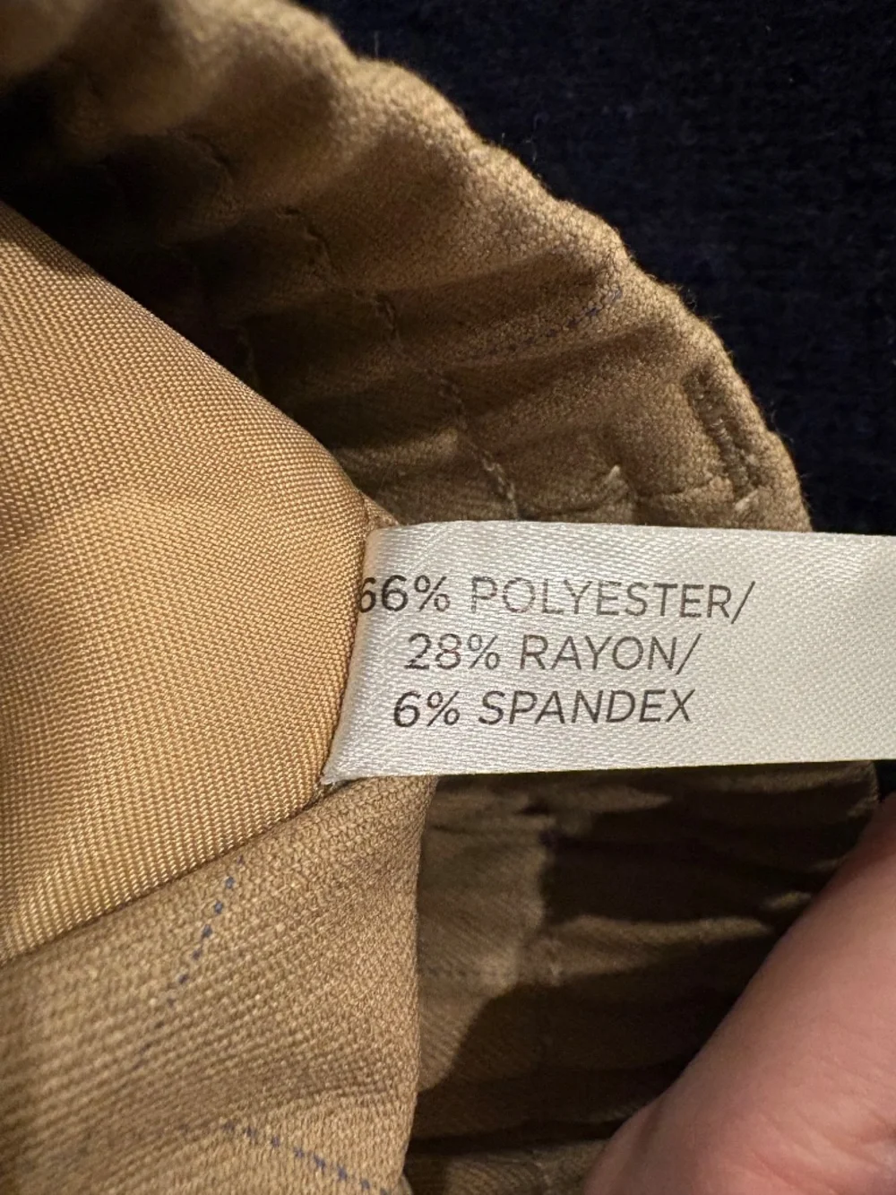 NWT Tuckernuck Tan Straight Leg Pants (S) - Elastic Waist - Picture 5 of 5